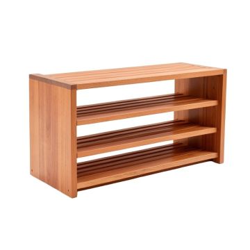Fern Edge Shoe Storage Bench - Terracotta