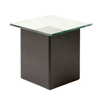 Miraloma Glass Top End Table With Storage (synthetic illustration; no displayed measurements)