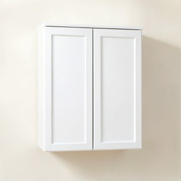 Linden Crest Wall-Mounted Laundry Cabinet - White (synthetic illustration; no displayed measurements)