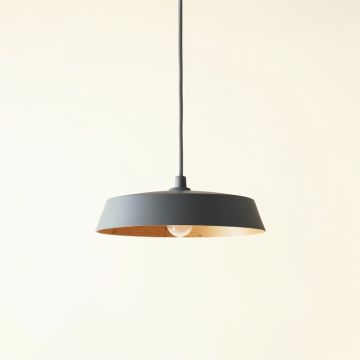 Slate Crossing Pendant Light Suspended From One Plain Cable - Gray (synthetic illustration; no displayed measurements)