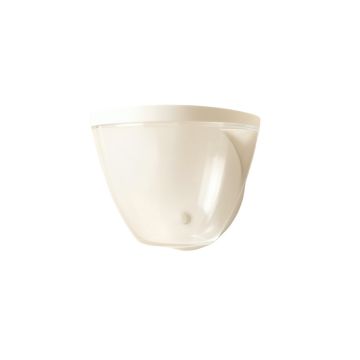 Moss Dale Wall Sconce Mounted On A Plain Wall - White