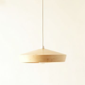 Stone Dale Pendant Light Suspended From One Plain Cable - Ivory (synthetic illustration; no displayed measurements)