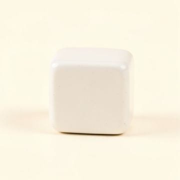 Linden Branch Cabinet Knob Without Packaging - White (synthetic illustration; no displayed measurements)