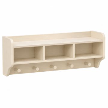 Aspen Brook Wall-Mounted Entryway Organizer Shelf - Cream