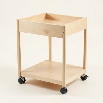 Flint Dell Empty Rolling Workshop Cart - Beige (synthetic illustration; no displayed measurements)