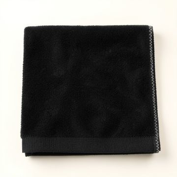 Sage Dale Bath Towel - Black (synthetic illustration; no displayed measurements)