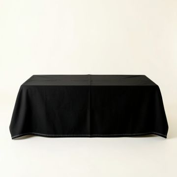 Brook Crest Flat Bed Sheet - Black (synthetic illustration; no displayed measurements)