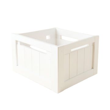 Dune Crest Empty Furniture-Style Pet Crate - White