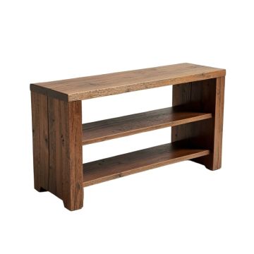 Gladstone Wood Shelves Storage Bench