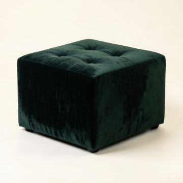 Hinkley 37 '' Velvet Tufted Square Cocktail Ottoman (synthetic illustration; no displayed measurements)