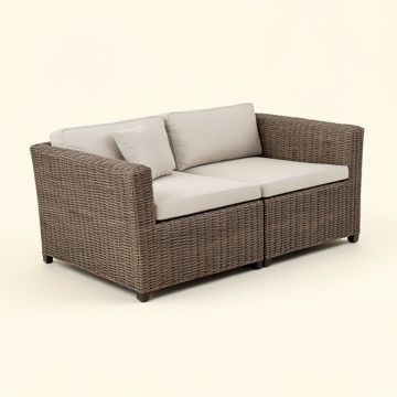 Jermiah 77.2 '' Wide Outdoor Wicker Right Hand Facing Patio Sectional Cushions (synthetic illustration; no displayed measurements)