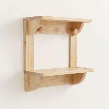 Olive Dale Wall-Mounted Entryway Organizer Shelf - Beige (synthetic illustration; no displayed measurements)