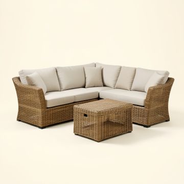 Shamavi 4 Piece Rattan Sofa Seating Group With Cushions (synthetic illustration; no displayed measurements)
