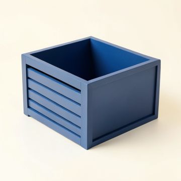 Vale Arc Empty Furniture-Style Litter Enclosure - Blue (synthetic illustration; no displayed measurements)