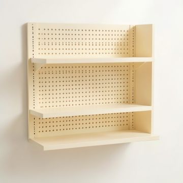 Lake Crossing Empty Wall-Mounted Tool Organizer Panel - Cream (synthetic illustration; no displayed measurements)