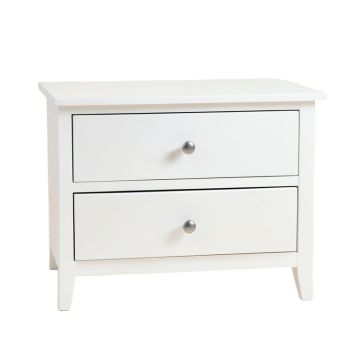 Lechner 2 - Drawer Nightstand In White