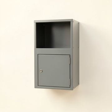 Brook Brook Wall-Mounted Entry Cabinet - Gray (synthetic illustration; no displayed measurements)