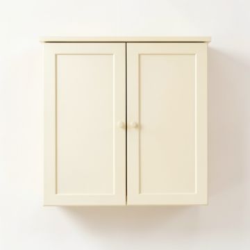 Dune Brook Wall-Mounted Laundry Cabinet - Cream (synthetic illustration; no displayed measurements)