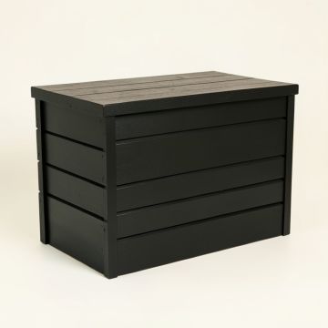 Cedar Branch Closed Outdoor Storage Box - Black (synthetic illustration; no displayed measurements)