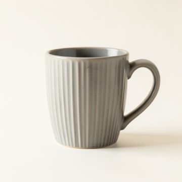 Olive Arc Ceramic Mug - Gray (synthetic illustration; no displayed measurements)