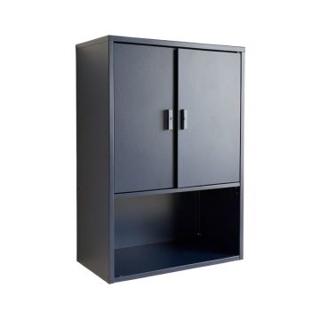 Wren Bend Wall-Mounted Laundry Cabinet - Navy