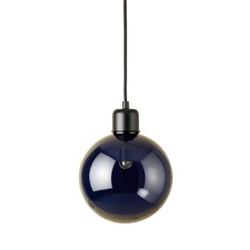 Moss Brook Pendant Light Suspended From One Plain Cable - Navy