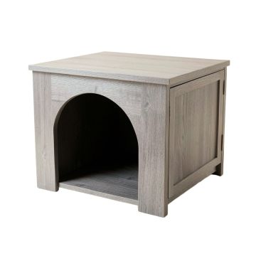 Wren Dale Empty Furniture-Style Litter Enclosure - Gray