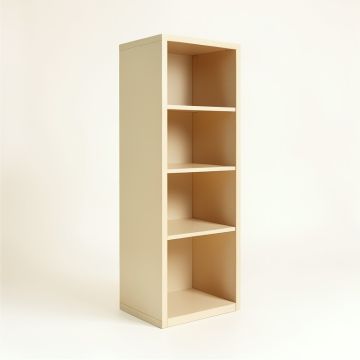 Ash Edge Narrow Cubby Tower - Beige (synthetic illustration; no displayed measurements)