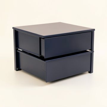 Linden Dell Small-Parts Storage Drawer Cabinet - Navy (synthetic illustration; no displayed measurements)