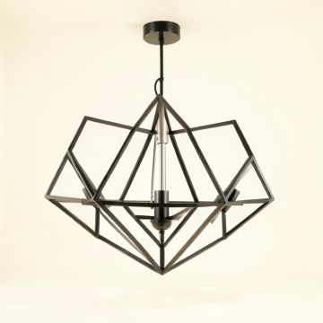 Poisson 4 - Light Lantern Geometric Chandelier (synthetic illustration; no displayed measurements)