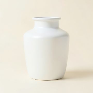 River Canyon Empty Decorative Vase - White (synthetic illustration; no displayed measurements)