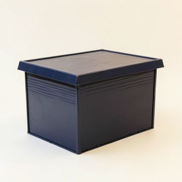 Ash Bend Closed Outdoor Storage Box - Navy (synthetic illustration; no displayed measurements)