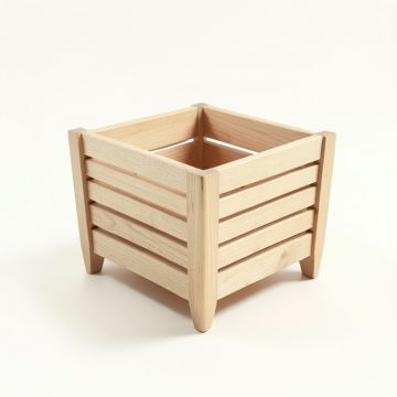 Alder Branch Empty Raised Planter - Beige (synthetic illustration; no displayed measurements)