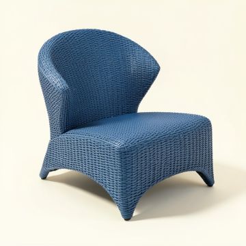 Field Brook Outdoor Lounge Chair - Blue (synthetic illustration; no displayed measurements)