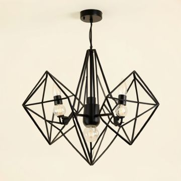 Vindas 6 - Light Statement Geometric Chandelier (synthetic illustration; no displayed measurements)
