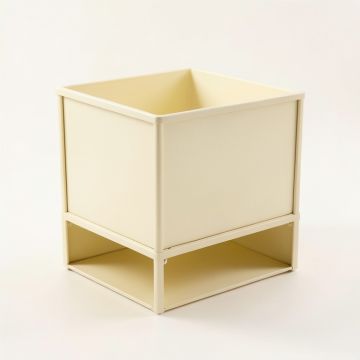 Flint Canyon Empty Raised Planter - Cream (synthetic illustration; no displayed measurements)