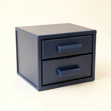Flint Dale Small-Parts Storage Drawer Cabinet - Navy (synthetic illustration; no displayed measurements)