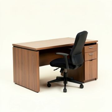 Edgerton Credenza Desk And Chair Set (synthetic illustration; no displayed measurements)