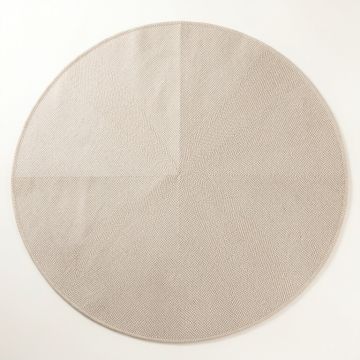 Clay Crossing Round Area Rug - Beige (synthetic illustration; no displayed measurements)