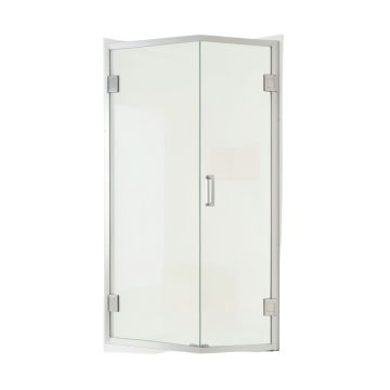 72 '' X 70.375 '' Bypass Semi-Frameless Shower Door