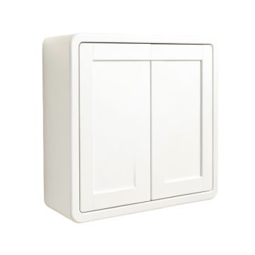 Harbor Bridge Wall-Mounted Entry Cabinet - White