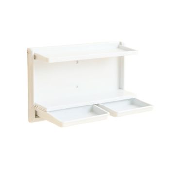 Lake Bridge Empty Wall-Mounted Tool Organizer Panel - White