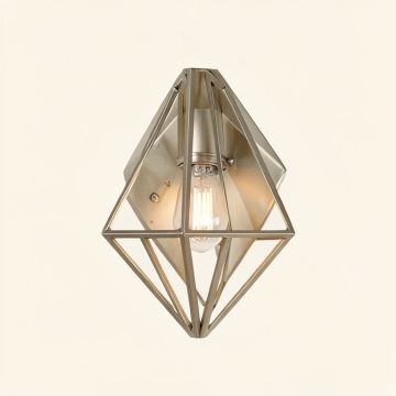 Lilou 4 - Light 14.8 '' Caged Geometric Semi Flush Mount (synthetic illustration; no displayed measurements)