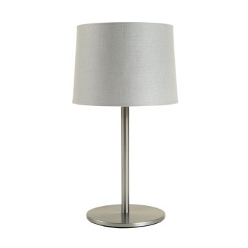 Fern Crossing Table Lamp With A Plain Fabric Shade - Gray