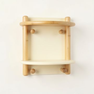 Hazel Dale Wall-Mounted Entryway Organizer Shelf - Cream (synthetic illustration; no displayed measurements)