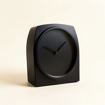 Modern Digital Quartz Alarm Tabletop Clock In Black (synthetic illustration; no displayed measurements)