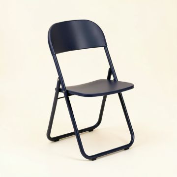 Linden Bridge Folding Outdoor Chair - Navy (synthetic illustration; no displayed measurements)