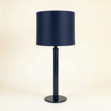 Laurel Crossing Floor Lamp With A Plain Fabric Shade - Navy (synthetic illustration; no displayed measurements)