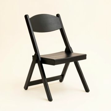 Laurel Dale Folding Outdoor Chair - Black (synthetic illustration; no displayed measurements)