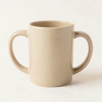 Bay Bridge Ceramic Mug - Beige (synthetic illustration; no displayed measurements)